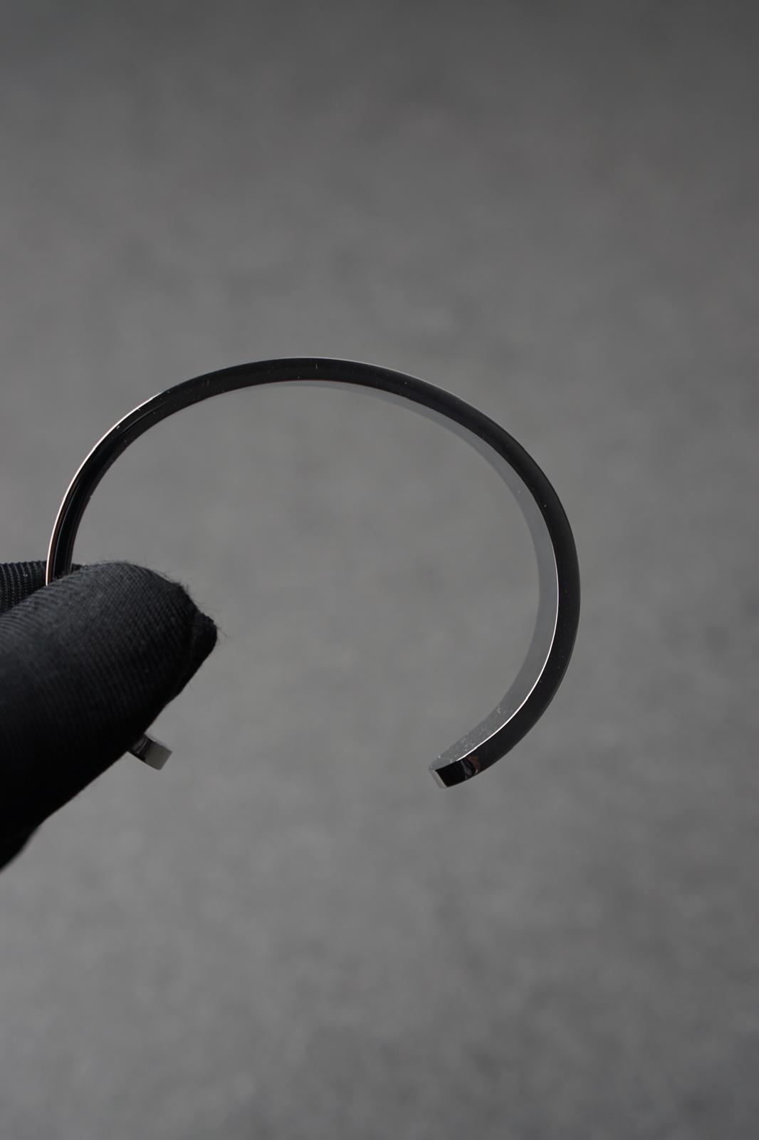 Bratara dama din inox 316 L cu insertie de piele verde