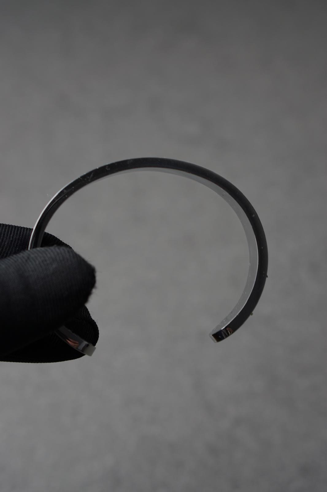 Bratara dama din inox 316 L cu insertie de piele mov