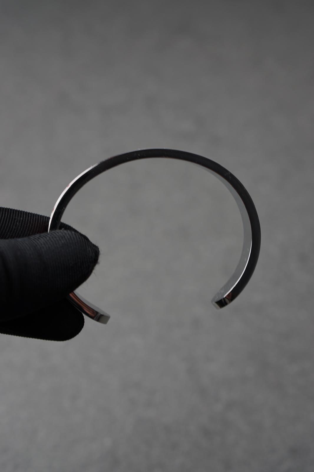 Bratara dama din inox 316 L cu insertie de piele rosie