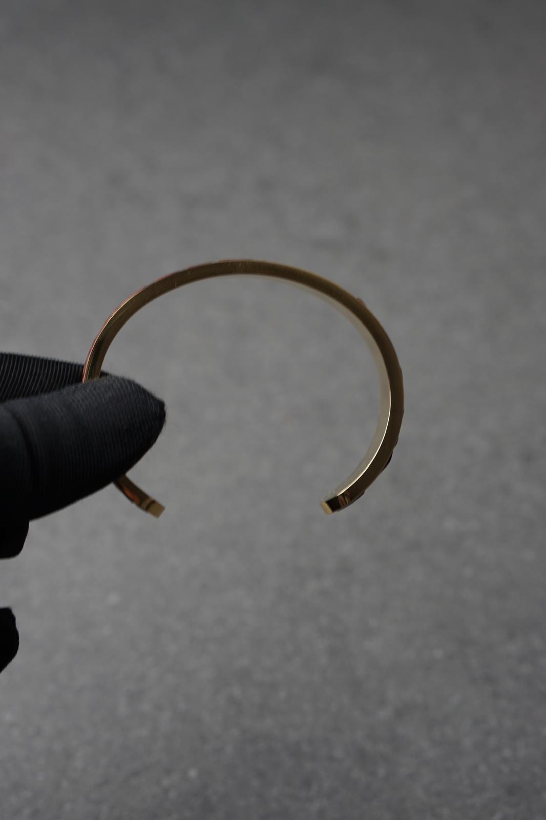 Bratara dama din inox 316 L cu insertie de piele maro