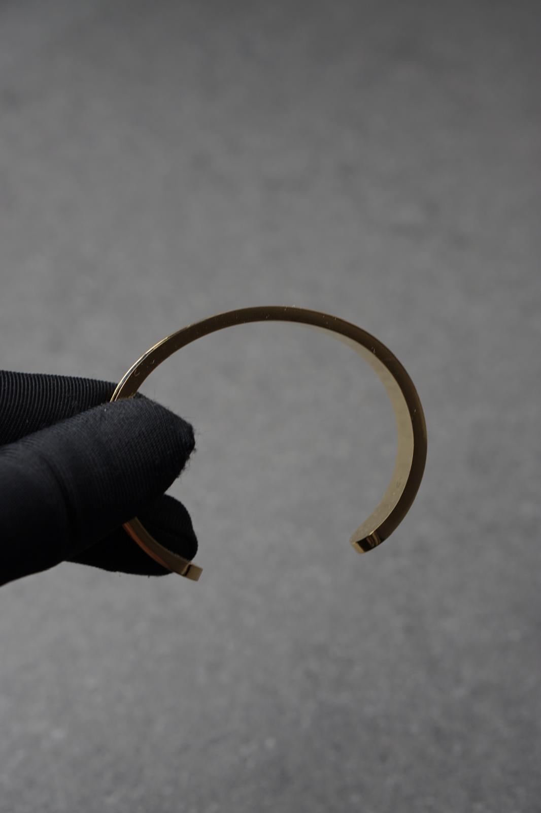 Bratara dama din inox 316 L cu insertie de piele neagra