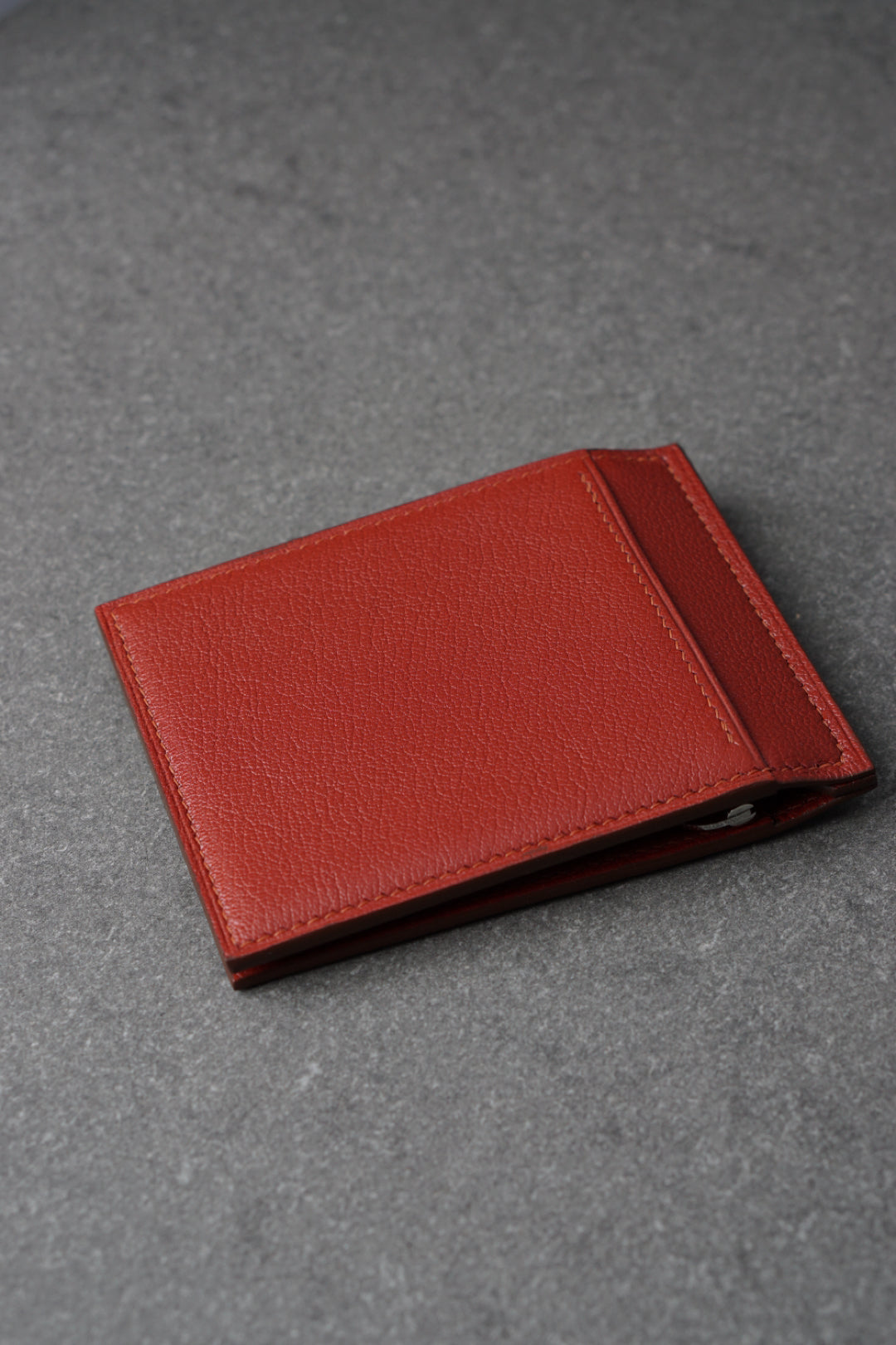Portofel din piele lucrat 100% manual din piele grena